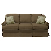 Traditional Skirted Sofa