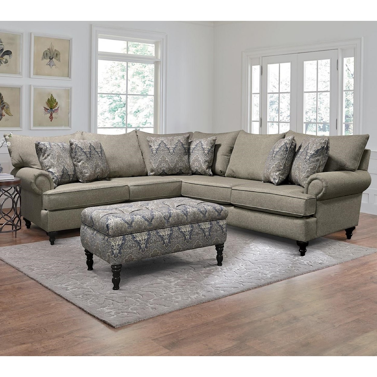 Dimensions 4Y00/N Series Sectional Sofa