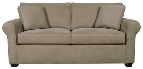 Casual Full Sleeper Sofa with Rolled Arms