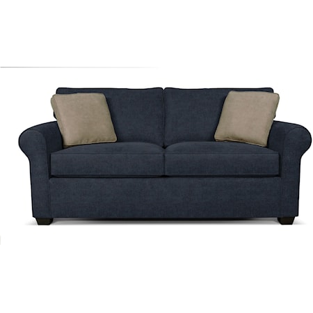 Casual Full Sleeper Sofa with Rolled Arms