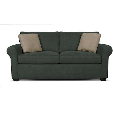Casual Full Sleeper Sofa with Rolled Arms