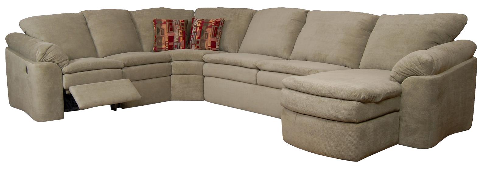 England Seneca Falls 5Piece Reclining Sectional Find Your Furniture