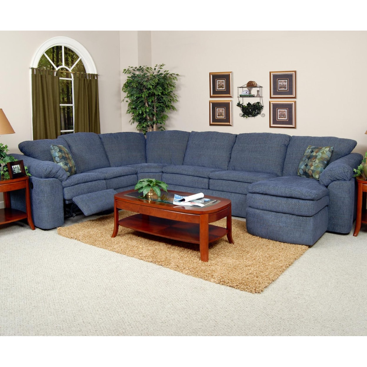 England 7300/L Series Reclining Sectional