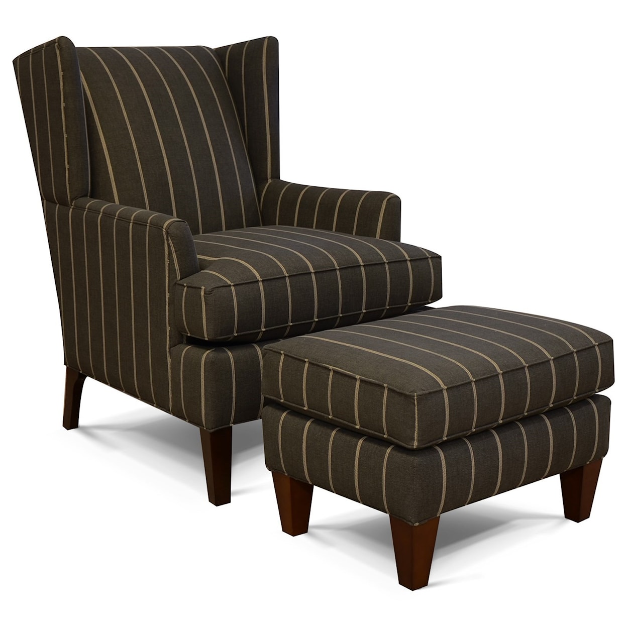England 470/490/N Series Chair and Ottoman Set