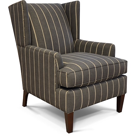 Transitional Wing Back Arm Chair