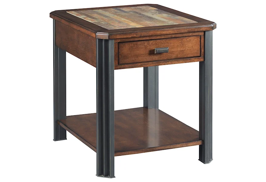 H675 Rectangular Drawer End Table by England at VanDrie Home Furnishings