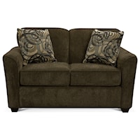 Loveseat with Casual Contemporary Style