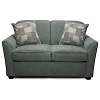 Loveseat with Casual Contemporary Style