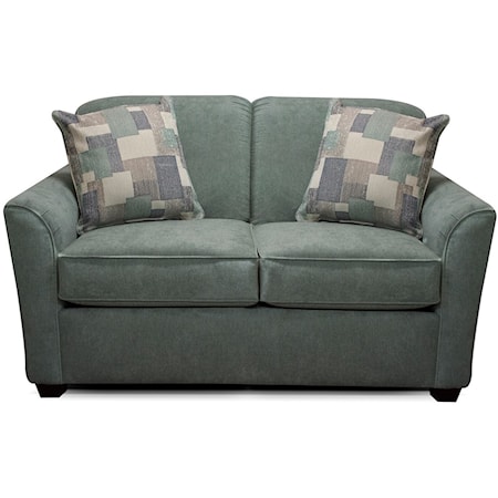 Loveseat with Casual Contemporary Style