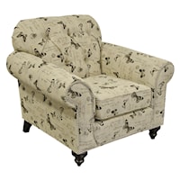 Chair with Nailheads and Tufted Seat Back
