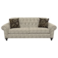 Sofa with Nailheads and Button Tufted Seat Back