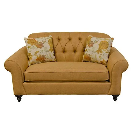 Loveseat with Tufted Seat Back