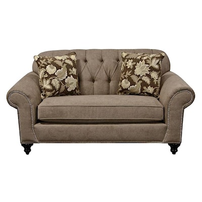 England 5730/N Series Loveseat with Nailheads