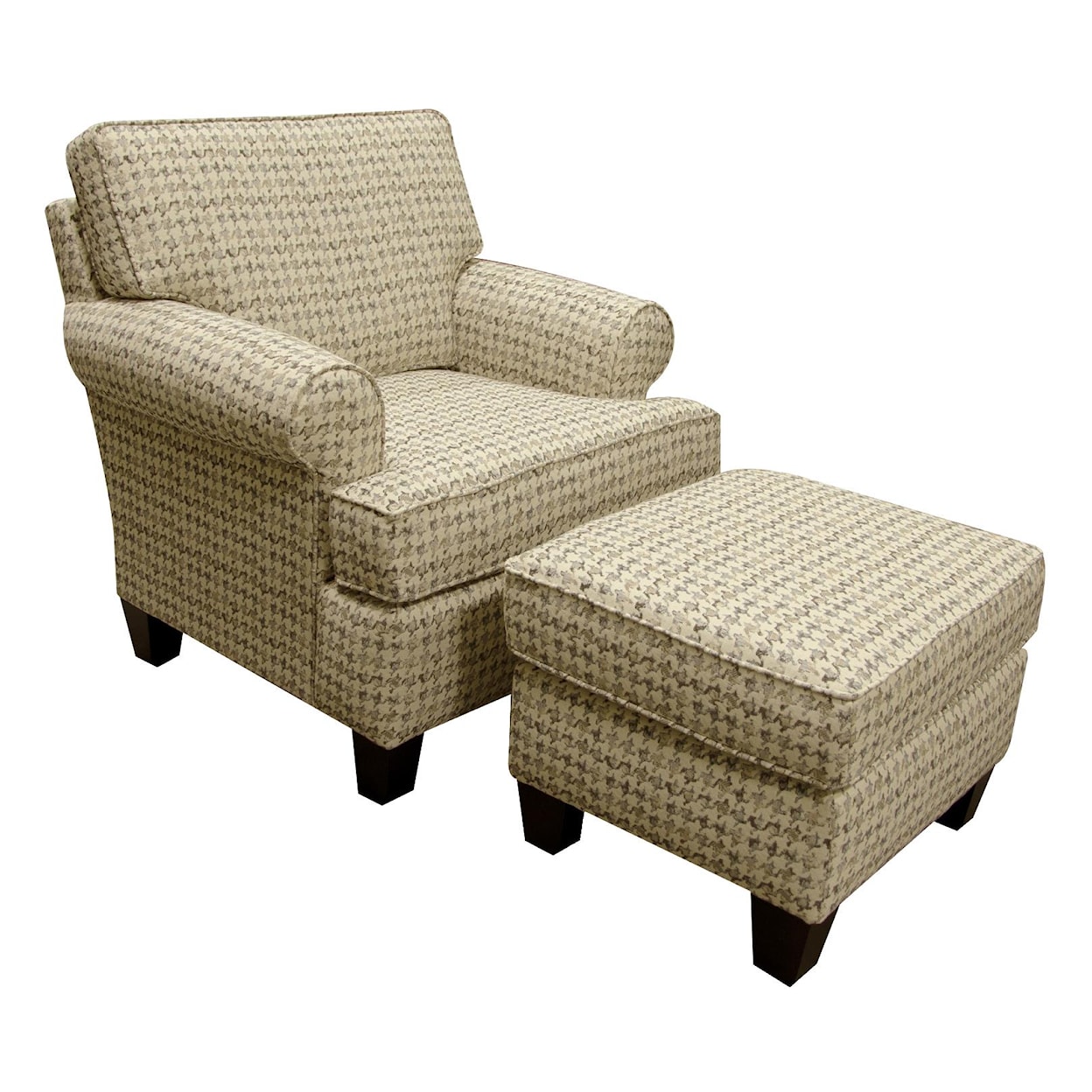 England 5380 Series Chair and Ottoman Set