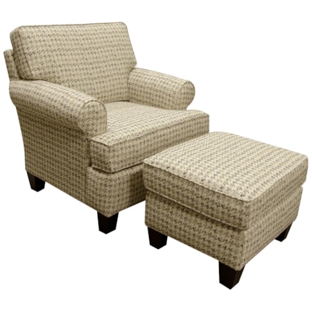 Chair and Ottoman Set