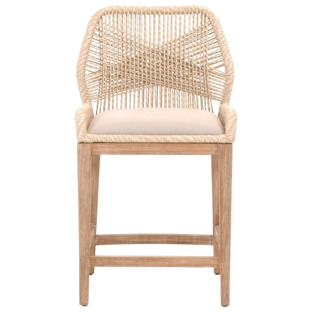 Essentials for Living Woven 6808CS.SND/LGRY Loom Rope Weave Counter