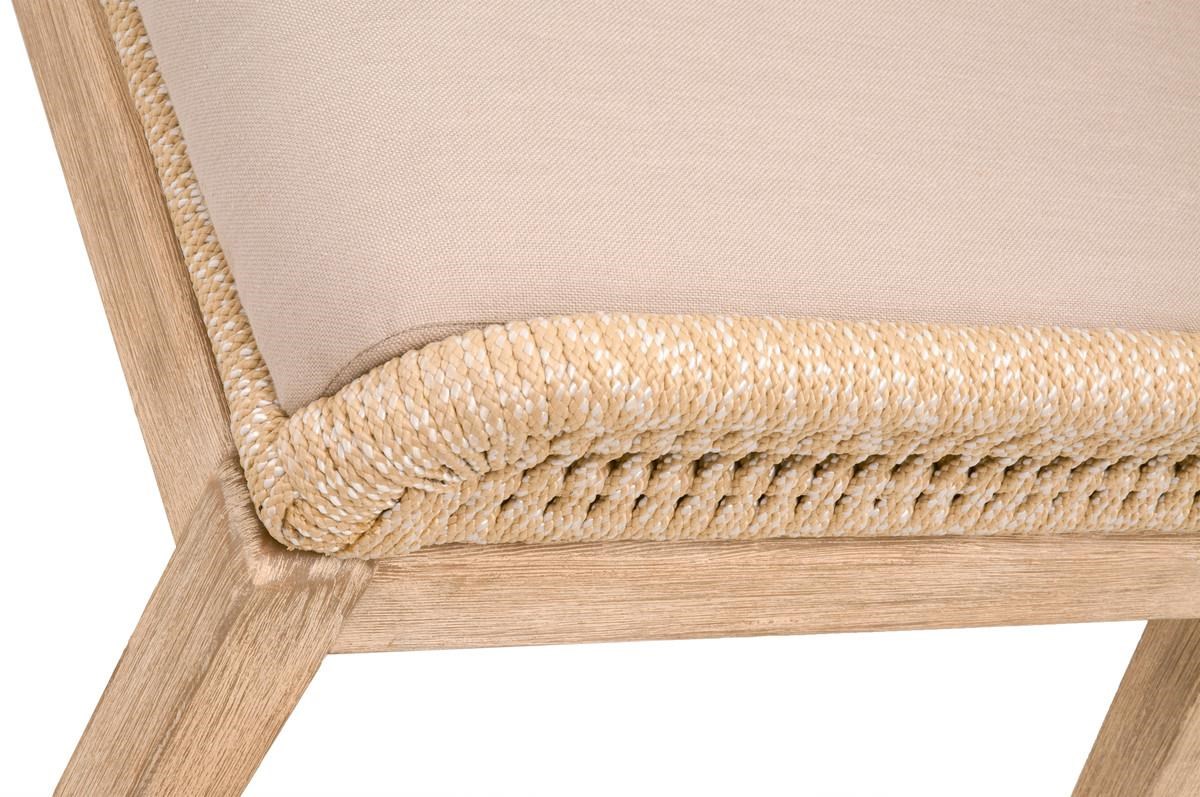 Essentials for Living Woven 6808KD.SND.FLGRY.NG LOOM ARM CHAIR Sand Rope, Light Gray, Natural