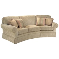 Corner Sofa with Sea Shell Pleats