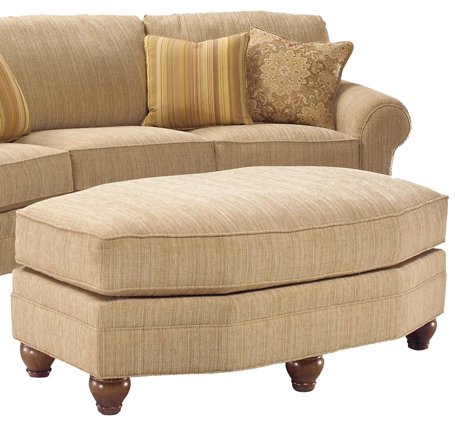 Fairfield 3768 Delicate Oval Ottoman Story & Lee Furniture Ottoman