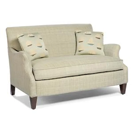 Casual-Contemporary Stationary Loveseat