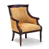 Occasional Chair with Fluted Legs