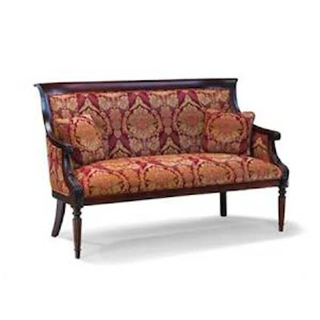 Settee with Fluted Legs