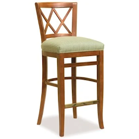 Bar Stool with Upholstered Seat