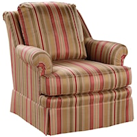 Traditional Upholstered Lounge Chair
