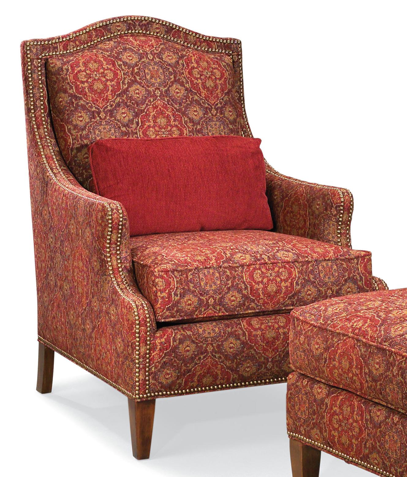 Fairfield Chairs *149101CUS Stationary Chair with Nailhead Trim and Wood Legs Simon's