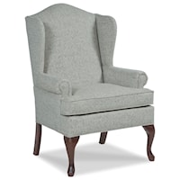 Wing Chair with Cabriole Front Legs