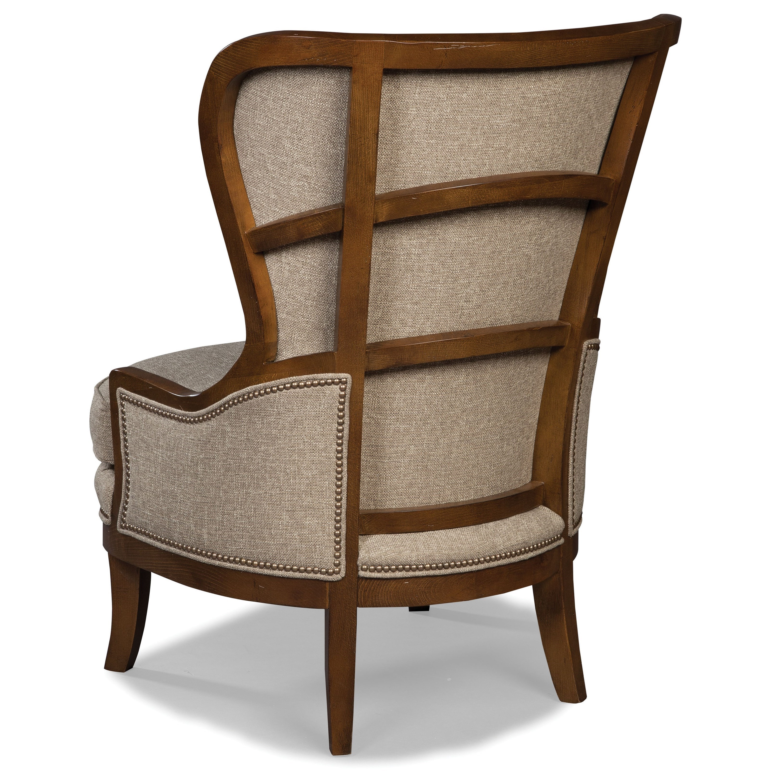 Fairfield Chairs 825746041 Contemporary Wing Chair with Nailhead Trim