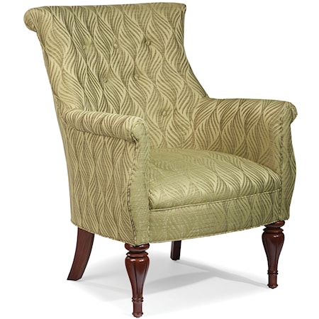 Curvaceous Upholstered Accent Chair