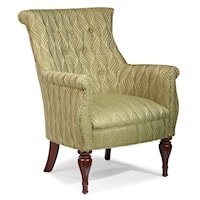 Curvaceous Upholstered Accent Chair