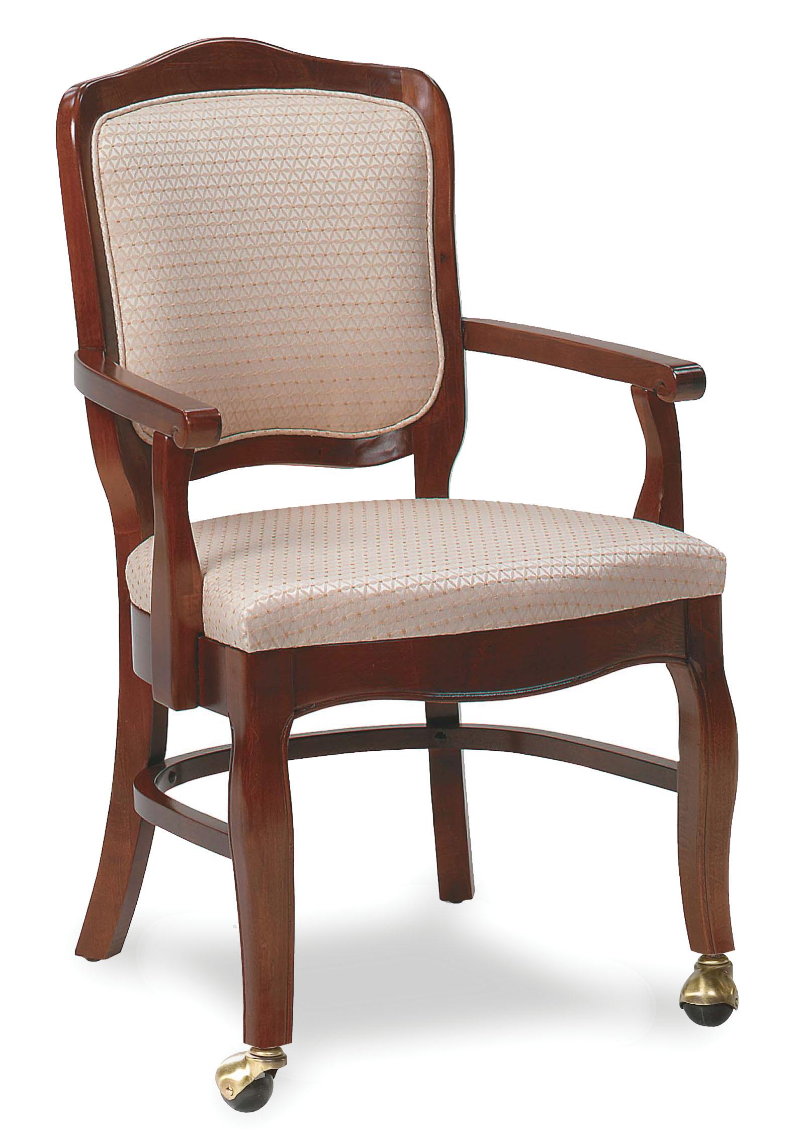 Fairfield Chairs Exposed Wood Chair with Casters - Stuckey ...