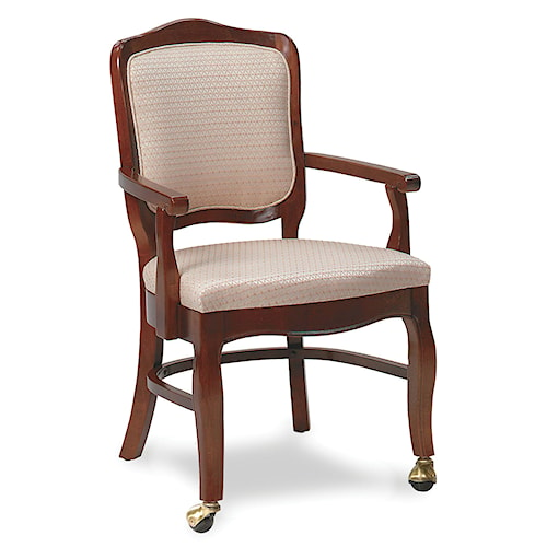 Fairfield Chairs Exposed Wood Chair with Casters - Stuckey ...
