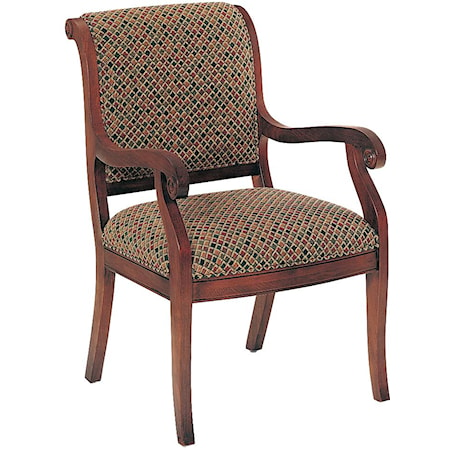 Modest Upholstered Wood Chair