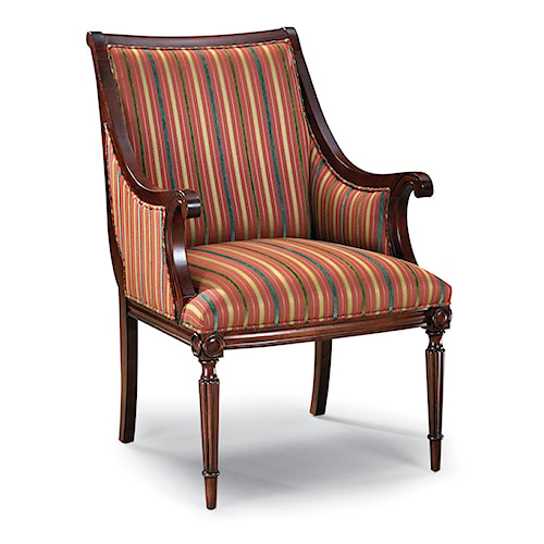 Fairfield Chairs Exposed Wood Upholstered Accent Chair - Design