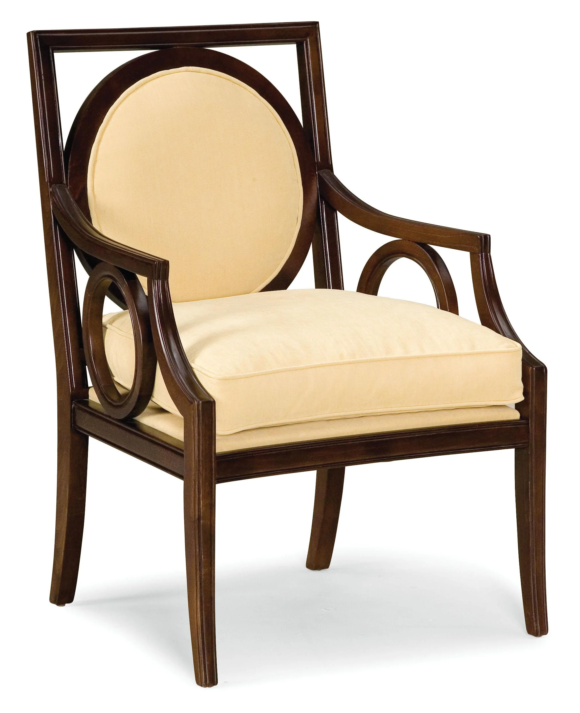 Fairfield Chairs 542201 Exposed Wood Chair with Circular Designs