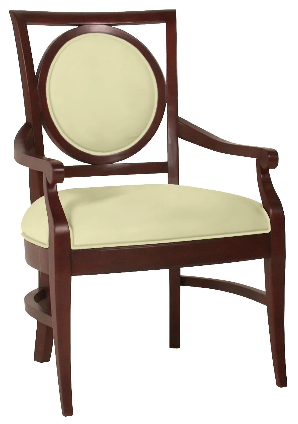 Fairfield Chairs 542404 Exposed Wood Circle Back Arm Chair Bowen