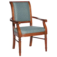 Picture Frame Arm Chair with Exposed Wood Legs