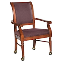 Picture Frame Arm Chair with Leg Casters