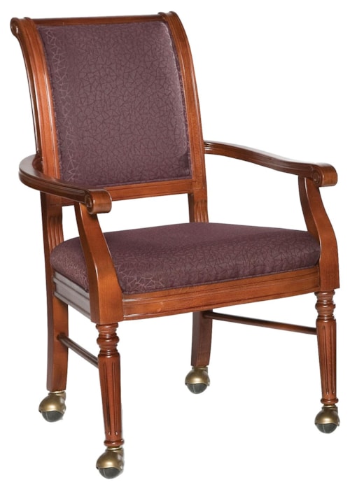 Picture Frame Arm Chair with Leg Casters