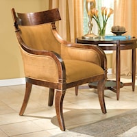 Rustic Upholstered Accent Chair