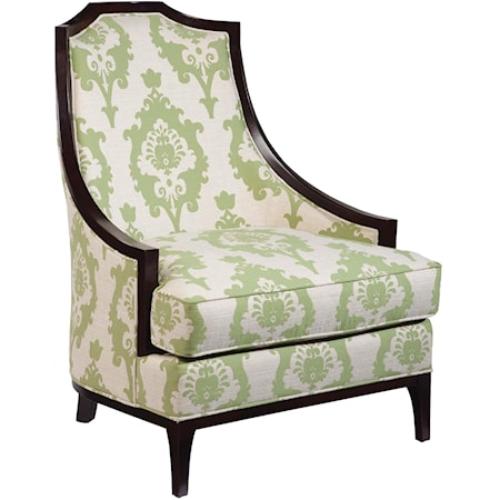 Upholstered Victorian Lounge Chair