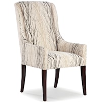 Upholstered Tight Back Occasional Arm Chair