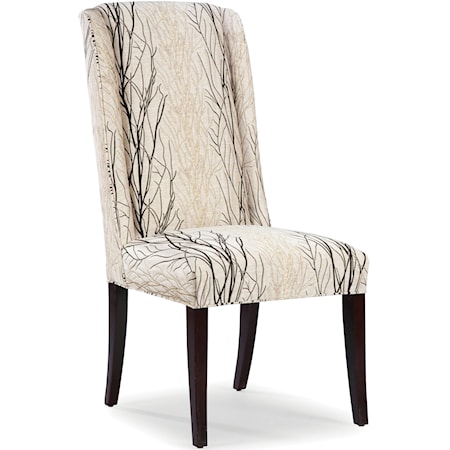 Upholstered Tight Back Occasional Side Chair