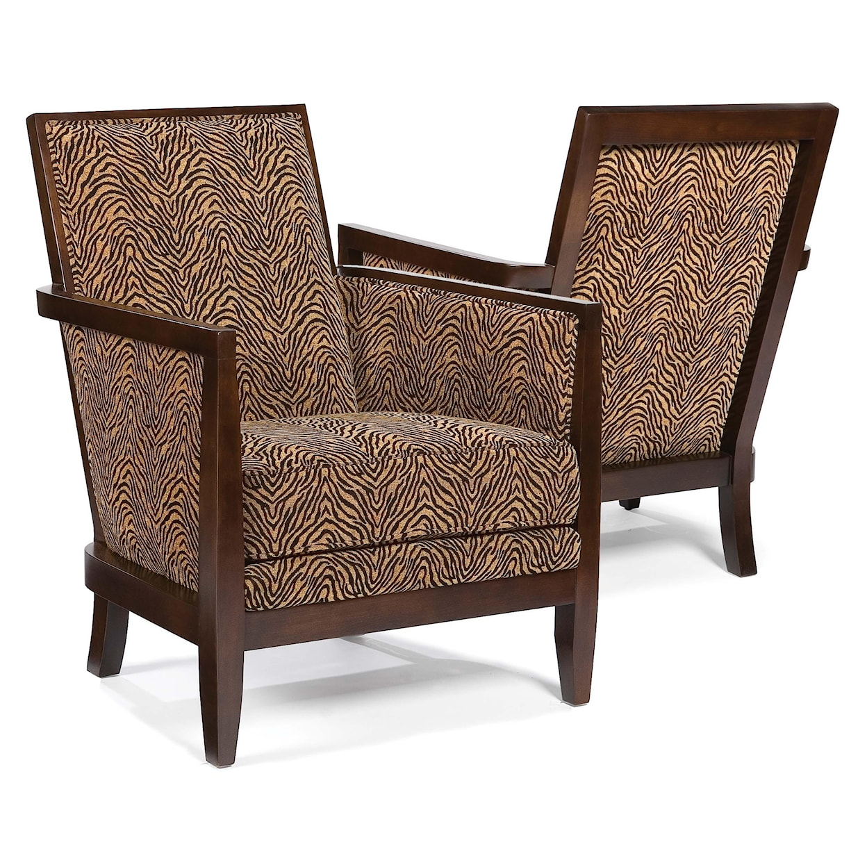 Fairfield Chairs Geometric Exposed-Wood Chair