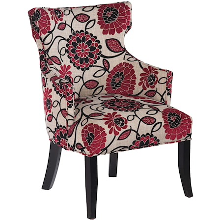 Unique Transitional Wing Chair