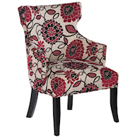 Unique Transitional Wing Chair