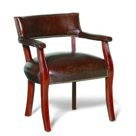 Exposed Wood Occasional Chair